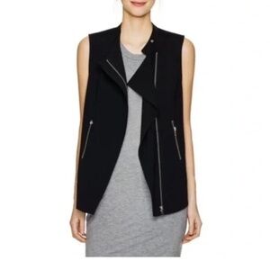 Babaton Aritzia Zippered Vest pockets size 0 oversized black